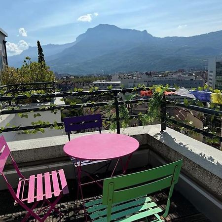 Le Rooftop Calme Et Terrasse A 1 Minute De La Gare Grenoble Luaran gambar